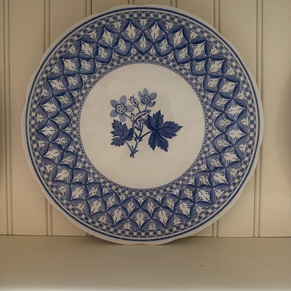 3 SPODE Blue Room Geranium Dinner Plates 8.5’’ - Picture 2 of 4